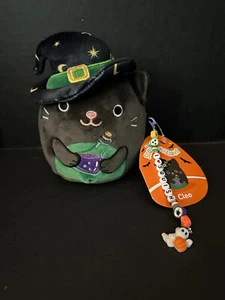 Squishmallow 5" Cleo Cat Potion Witch Hat w/Beaded "I ♡ SQUISH" Charm - Picture 1 of 6