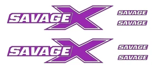 HPI  SAVAGE-X  DIE-CUT   Decal   Sticker  (  6  Piece  )  NEW RC  Truck  Car - Picture 1 of 12