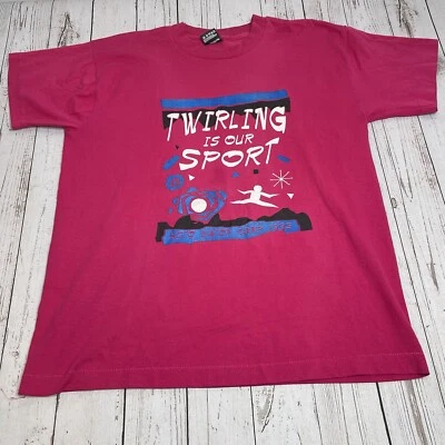 Vintage Fruit of the Loom BEST Single Stitch Shirt Twirling Asto Baton Camp 1995 - Image 1 of 4