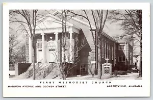 Albertville Alabama ~ First Methodist Church ~ Madison Avenue @ Glover Street ~ 1950 - Bild 1 von 2