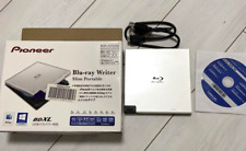 Pioneer BDR-XD05W Clamshell Portable Blu-ray Drive USB 3.0 Slim White Used Japan