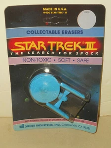 DIENER USS ENTERPRISE STAR TREK III The Search For Spock Eraser 1984 Nos USA - Picture 1 of 12