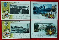 Lot de 4 CPA ALLEMAGNE /  GERMANY ILLUSTREES DECORS EN RELIEF