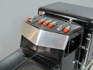 Aluminum Bowtie Sun Visor Protector Drop Plate Tamiya RC 1/14 King Grand Hauler - Picture 1 of 8