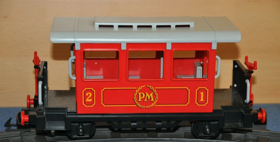Playmobil -- Pièce de rechange -- wagon  rouge 2 PM 1  - 4001 - Photo 1/1