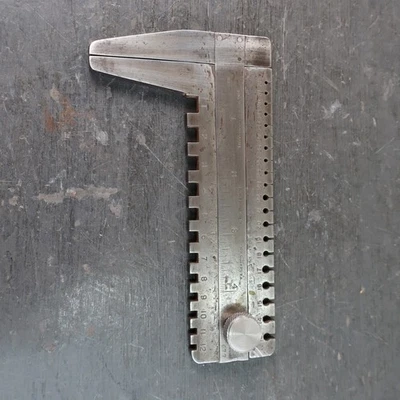 Vintage Brown & Sharpe 5" Caliper and English Standard Wire Gauge - Made in USA - Image 1 of 4