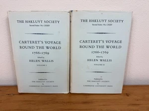 Carteret’s Voyage Round The World 1766-1769 2 Vols Hakluyt Society 1st 1965 - Picture 1 of 18