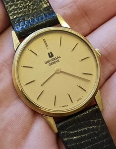 ✅ UNIVERSAL Geneve cuerda ultra delgada 542204 - Cal 42 - RARO VINTAGE 1970 ✅ - Imagen 1 de 14