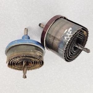 Vintage Multi Size Hole Saw Steel Japan & USA Woodworking Drill Bit - Picture 1 of 14