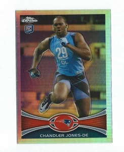 2012 Topps Chrome Refractor #140 Chandler Jones Rookie Patriots Cardinals - Foto 1 di 1