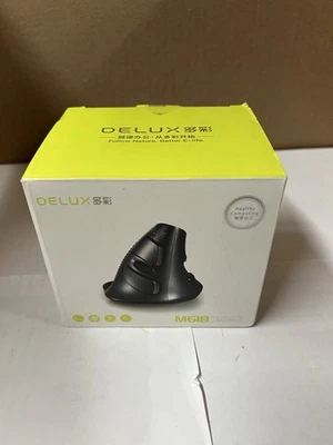 Delux Ergonomic Vertical Wired Mouse M618 Adjustable DPI USB For Healthy Computi - Image 1 of 2