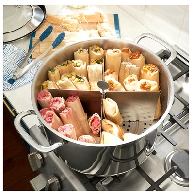 Utensilios de cocina Princess Heritage de acero inoxidable clásicos 20 cuartos de galón tamalera y divisor 10618 Foto 1 de 4