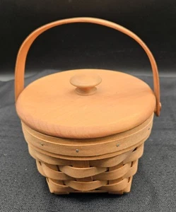 Vintage Workshops of Gerald Henn Warren OH Basket w/ Lid Round #117 SA '96 - Picture 1 of 11