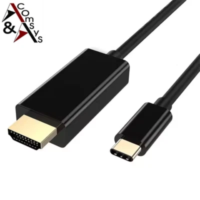 Cavo adattatore 1,8 m USB tipo C HDMI 1080p HDTV 4K per PC MacBook Pro Huawei Samsung - Immagine 1 di 4
