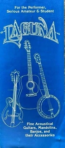Original Laguna Guitar Banjo Mandolin Tri-Fold Catalog / Brochure - Picture 1 of 3