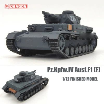 DRAGON WWII GERMAN Pz.Kpfw.IV Ausf.F1 (F) 1/72 tank model finished non diecast - Image 1 of 4