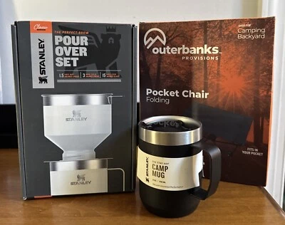 🔥Stanley Classic Pour Over Camp Coffee Set, Extra Mug, And Chair!!🔥 - Image 1 of 4