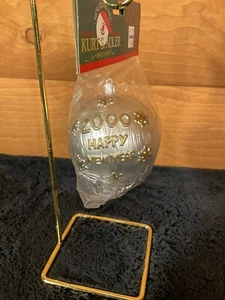Kurt S. Adler 2000 Happy New Year 3" Plastic Hanging Ball Ornament Vintage New - Picture 1 of 5