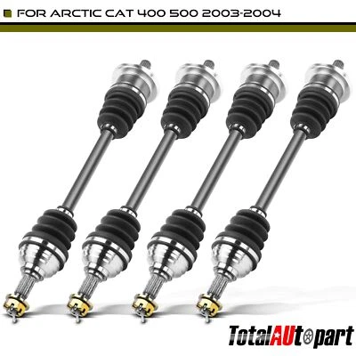 Conjunto de eje CV nuevo 4 piezas para Arctic Cat 400 500 4x4 2003-2004 delantero y trasero Foto 1 de 4