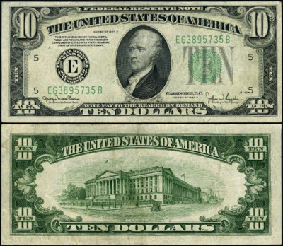 FR. 2009 E $10 1934-D Federal Reserve Note Richmond E-B Block AU - Image 1 of 3