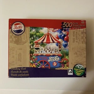 Pepsi-Cola Vending Cart Jigsaw Puzzle 500 Piece Karmin International - Picture 1 of 2