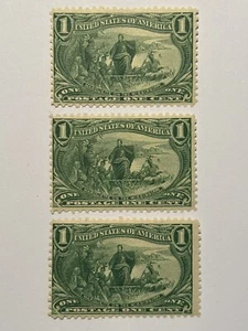 3! US Stamps #285 MNH OG VF 1 Cent 1898 Trans Mississippi Expo Stamp - Picture 1 of 6