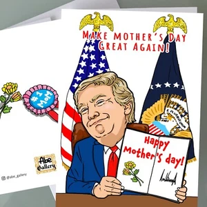 Donald Trump Father's Day Card - Executive Order Father's Day Gift Fan Art Gift - Picture 1 of 5