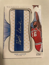 2008-09 SP Authentic Bob Lanier Varsity Letters Legends Full Name Pistons #1/3