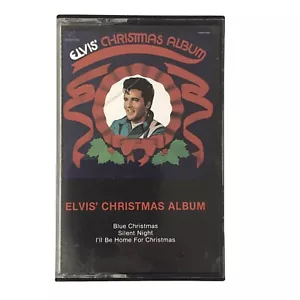 Elvis Christmas Album Cassette Tape 1985 RCA Records Blue Silent Night - Picture 1 of 6