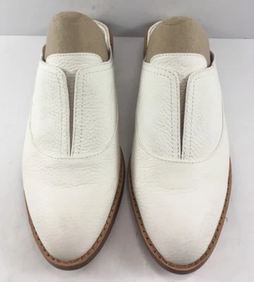 Mules Freyda Louise & Cie de cuero granulado blanco para mujer talla US 6M Foto 1 de 4
