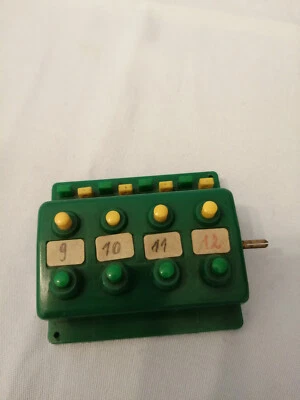 Trix Minitrix Weichenschalter Impulsschalter ArtNr.: 66596 6596 , gebraucht,grün - Imagen 1 de 2