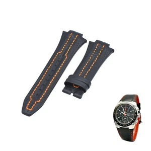 Sportura SNA481P 15 mm schwarzes Leder-Uhrenarmband für Seiko - Bild 1 von 7
