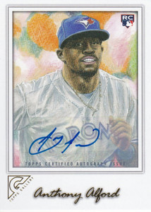 2017 Topps Gallery Autographs #82 Anthony Alford Auto - NM-MT