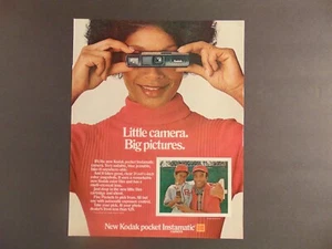 1972 KODAK POCKET INSTAMATIC CAMERA  vintage art print ad - Picture 1 of 1