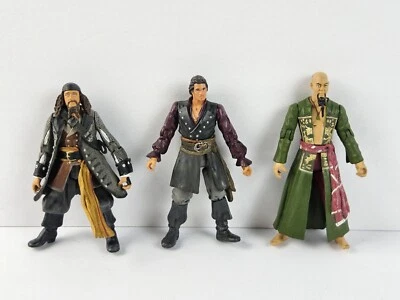 Pirates Of The Caribbean Disney Will Turner Hector Barboza Sao Feng Zizzle Lot 3 - Image 1 of 4