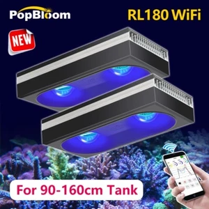 PopBloom 2 piezas RL180 WiFi espectro completo acuario iluminación LED para arrecife coral - Imagen 1 de 12