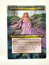 Merieke Ri Berit Ice Age MTG Magic Hand Painted Altered Extended Art