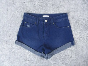 Billabong Shorts Womens 26 High Waisted Denim Jeans Bottoms Summer Dark Wash - Picture 1 of 9