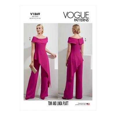 Vogue Schnittmuster V1869 - Hose mit ausgefallenem Oberteil - Bild 1 von 4