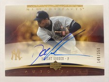 2005 Upper Deck Artifacts Dwight Gooden Auto Facts 149/350 Yankees Autograph