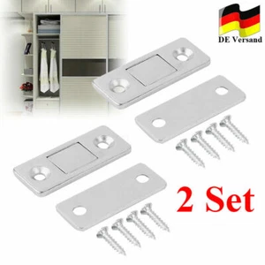 2x Set Extrem Stark Schrank Tür Türmagnete Magnetschnäpper Möbelmagnet Magnet - Bild 1 von 2