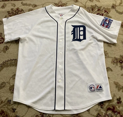 Authentic 2006 DETROIT TIGERS Ivan "Pudge" Rodriguez WORLD SERIES jersey XL Cover