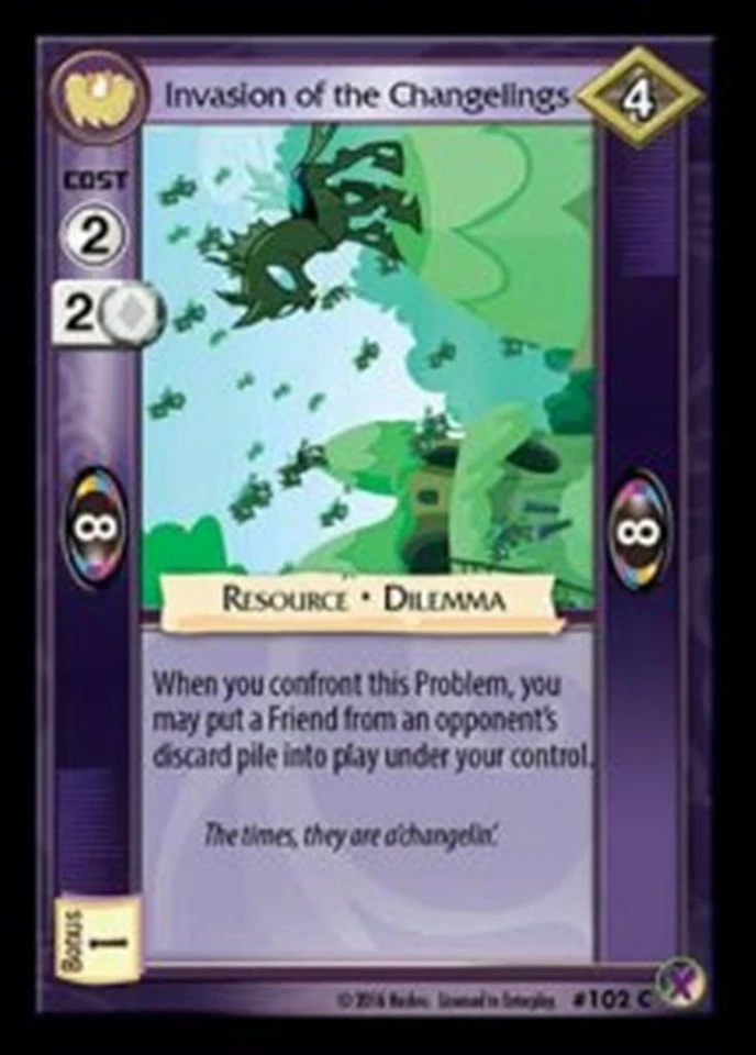 My Little Pony Marks in Time Invasion of the Changelings 102 - C x3  MLP CCG - Image 1 of 1