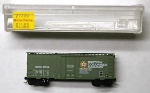 Vagón de carga MTL Micro-Trains 21230 Columbia Railway BCR 8004 40 pies - Imagen 1 de 1