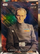 2018 TOPPS FINEST STAR WARS BLACK REFRACTOR SSP GRAND MOFF TARKIN 10/10 Ebay 1/1