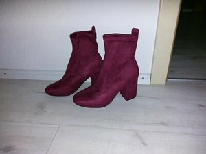 Stiefeletten von Only Gr. 38 ungetragen Bordeuxrot - Bild 1 von 5