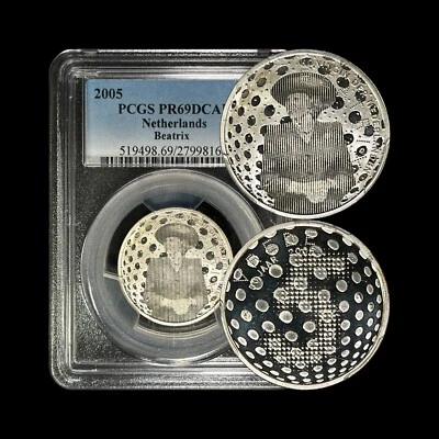 NETHERLANDS. 2005, 5 Euro, Silver - PCGS PR69 - Top Pop 🥇 WWII, Liberation - Image 1 of 4