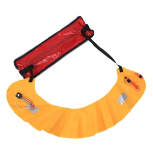 Manual Adults Inflatable Life Jacket Waist Belt+Reflective Tapes Whistle For ZO - Picture 1 of 9