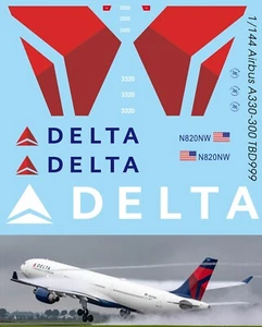 1/144 Decals für Airbus A330-300 Delta Airlines TB Decal TBD999 - Bild 1 von 1