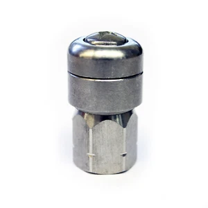 Boquilla giratoria de limpieza de alcantarillado de drenaje de lavadora a presión de acero inoxidable de 1/4" - Imagen 1 de 2